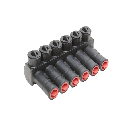 Burndy Multi Port Direct Burial, 6 Ports, 500 kcmil-12 AWG Str, 600 V BIBS5006DB